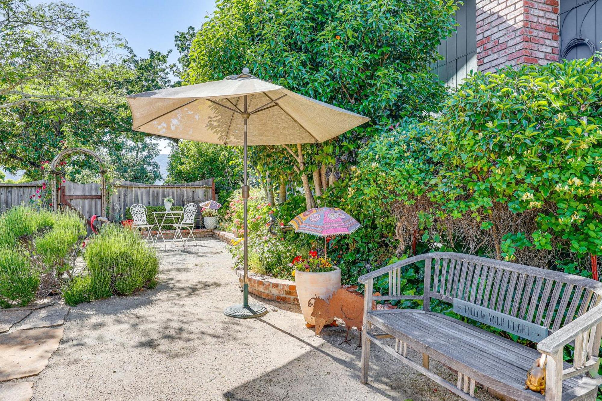 Romantic Casita With Garden And Deck 2 Miles To Plaza! Sonoma Exterior photo